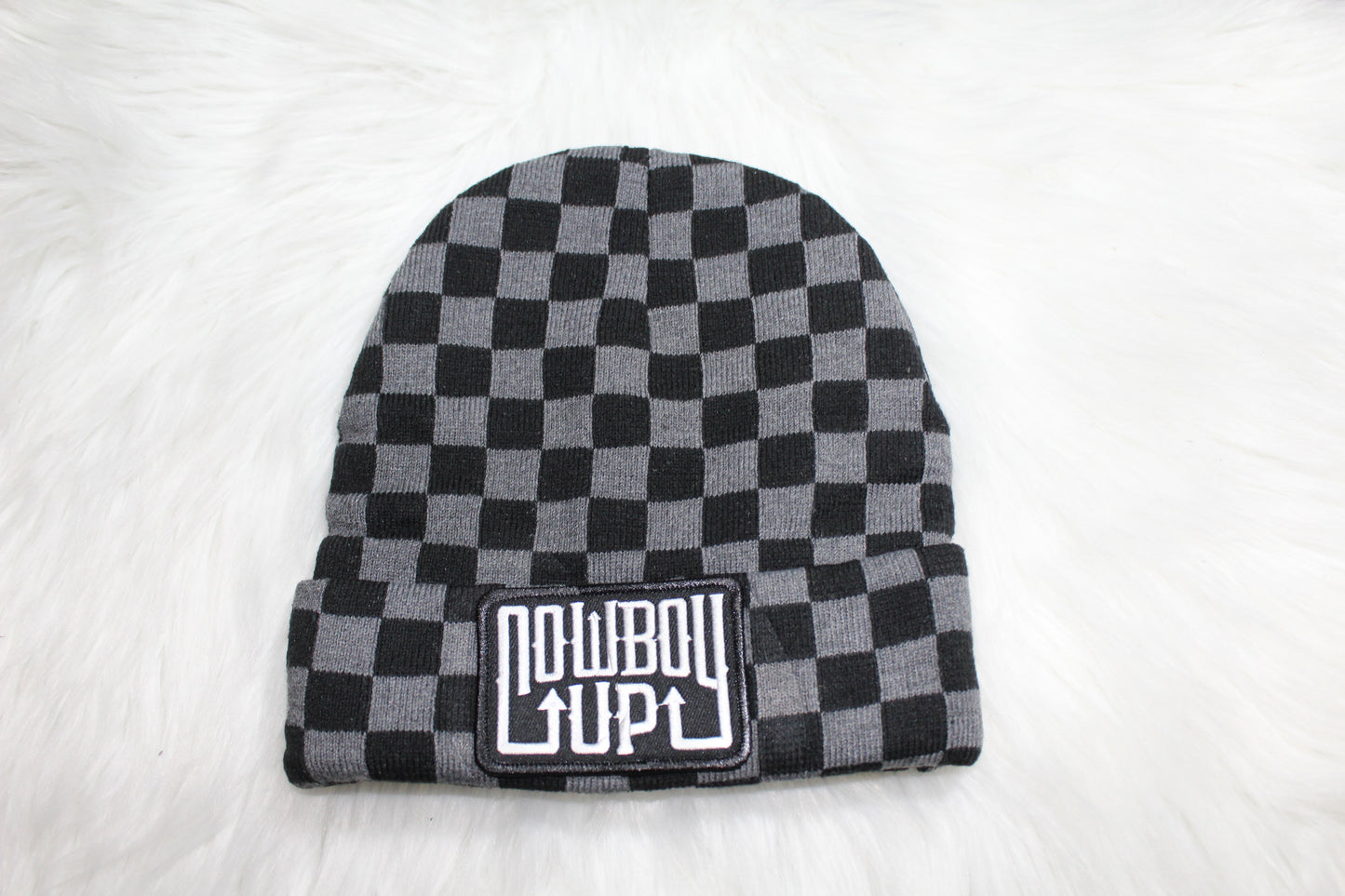 Checkered Cowboy Up Toque