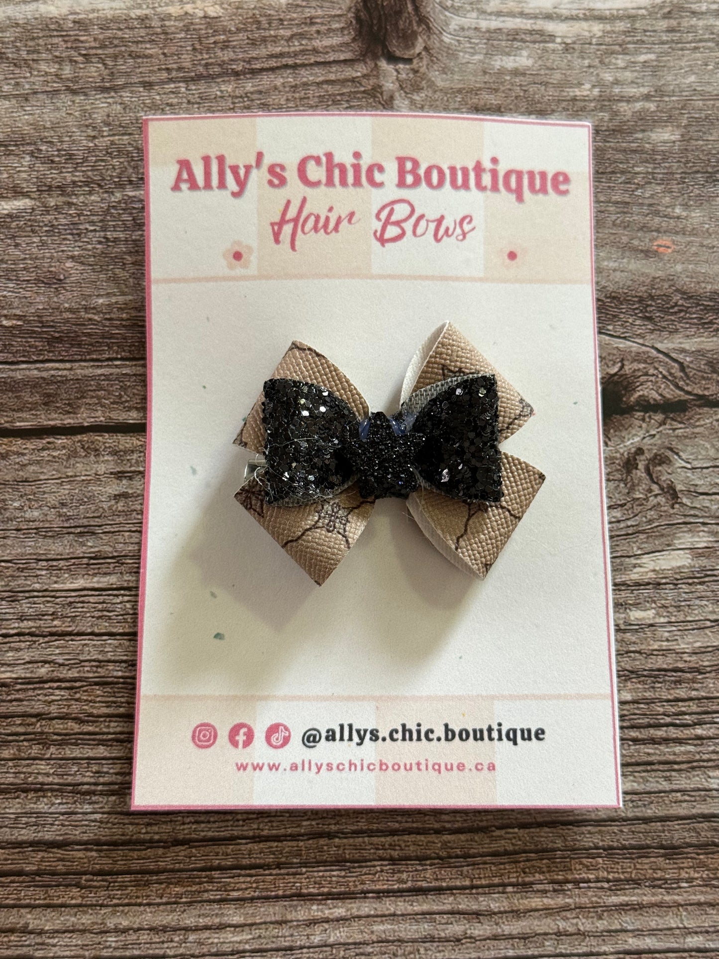 Midnight Rodeo Mini Hair Bow