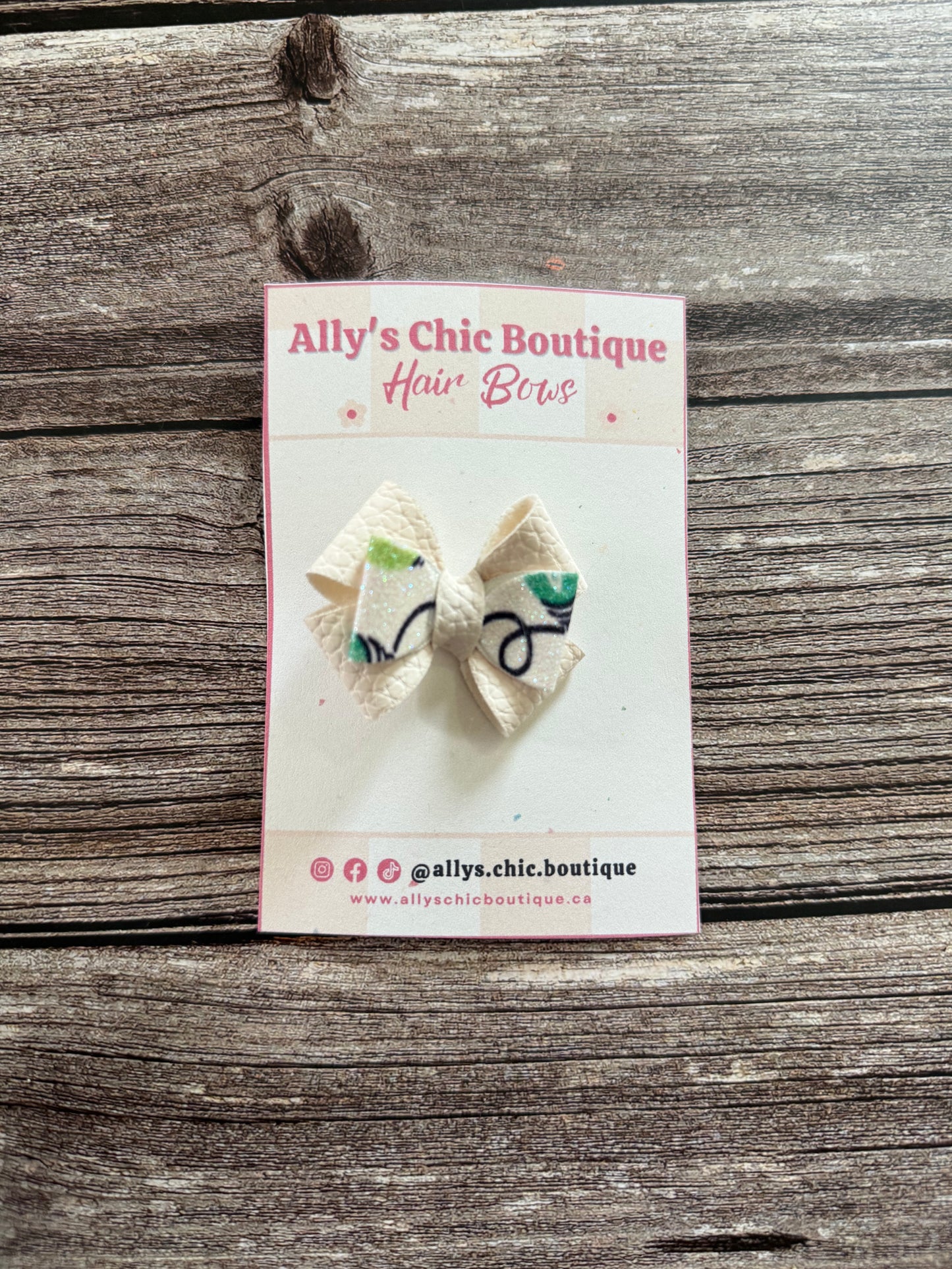 Merry Little Lights Mini Hair Bow
