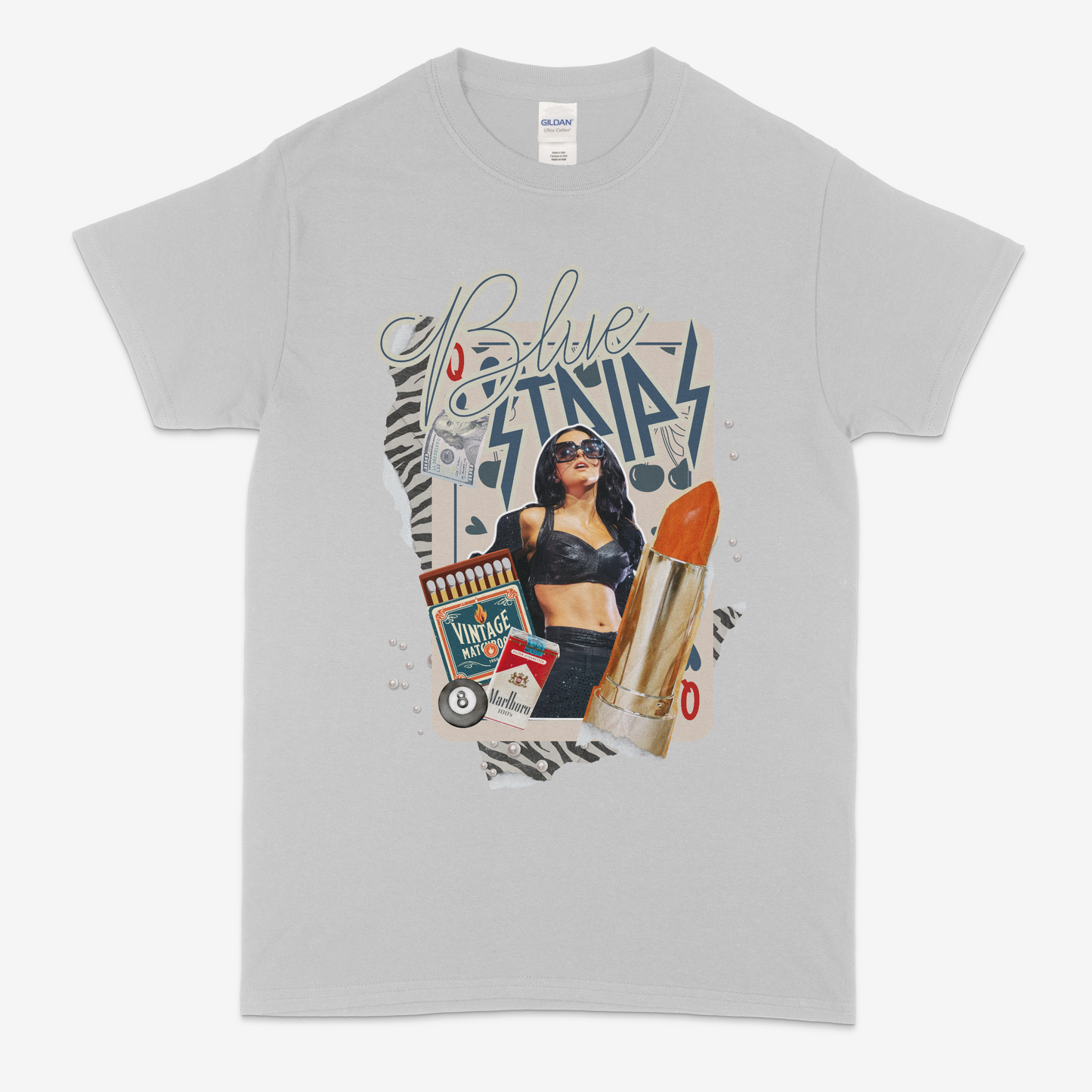 Blue Strips Jessie Murph Graphic T-shirt (Made to Order)