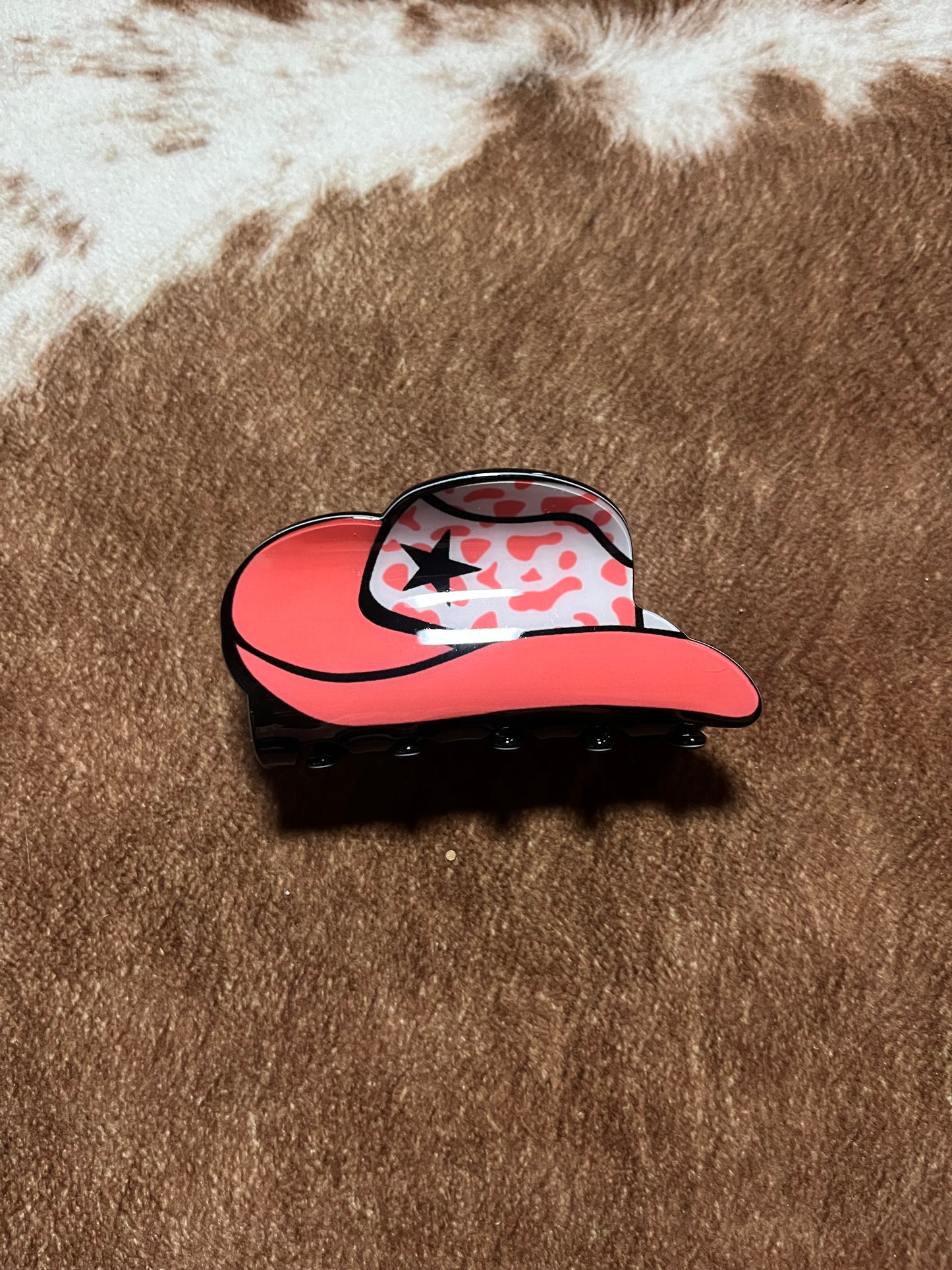 Cowboy Hat Claw Clip