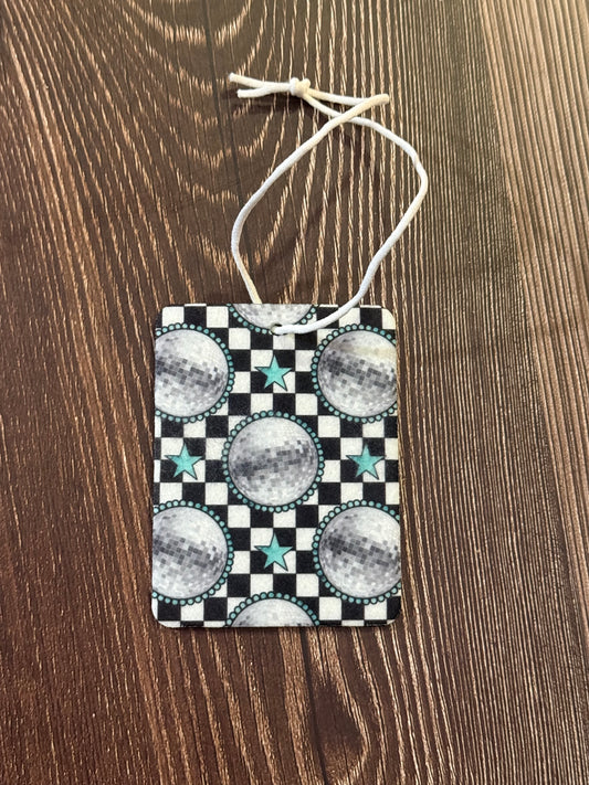 Checkered Disco Car Freshener
