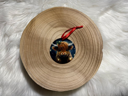 Baby Highland Cow Ornament