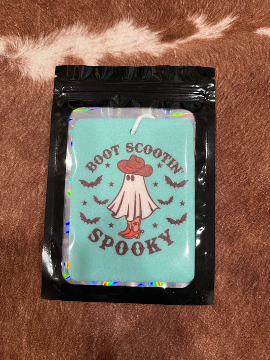 Boot Scootin’ Spooky Car Freshener