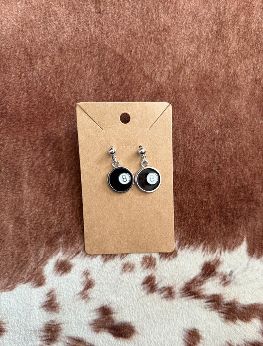 8 Ball Earrings