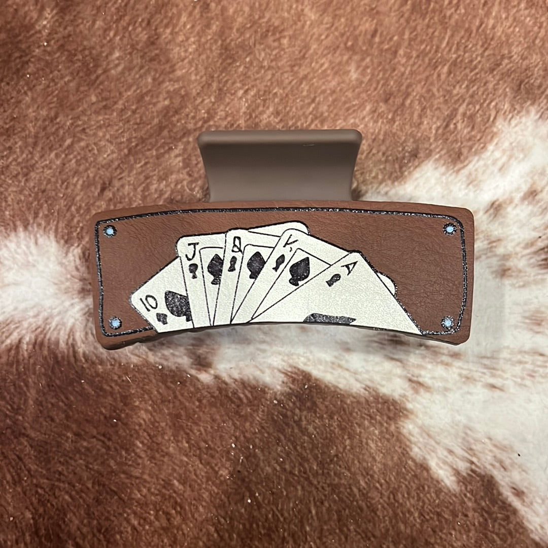 Playing Cards Claw Clip