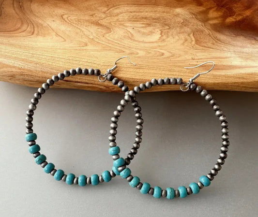 Briar Beaded Hoop Earrings