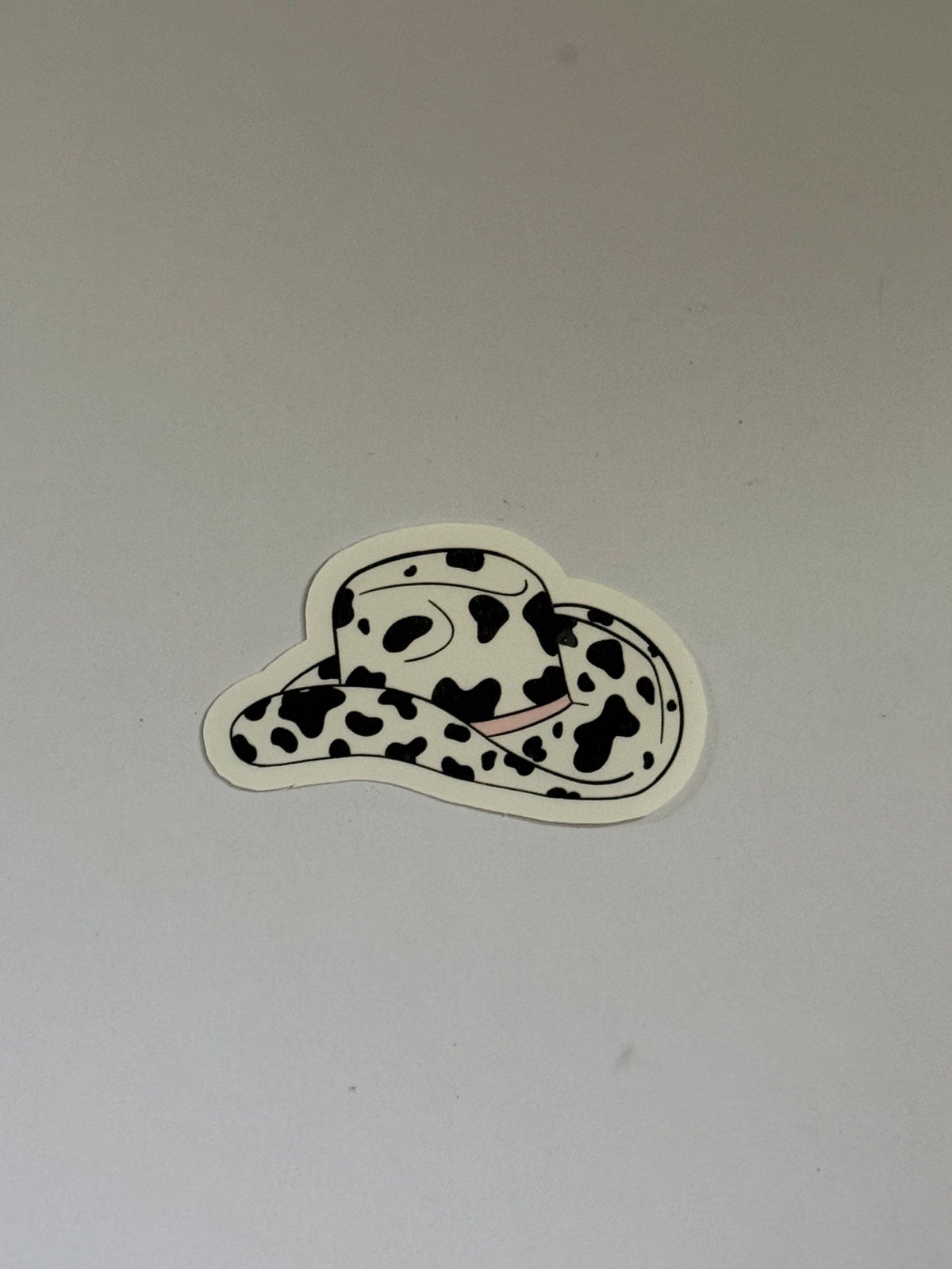 Hand Drawn Cow Print Cowboy Hat Sticker