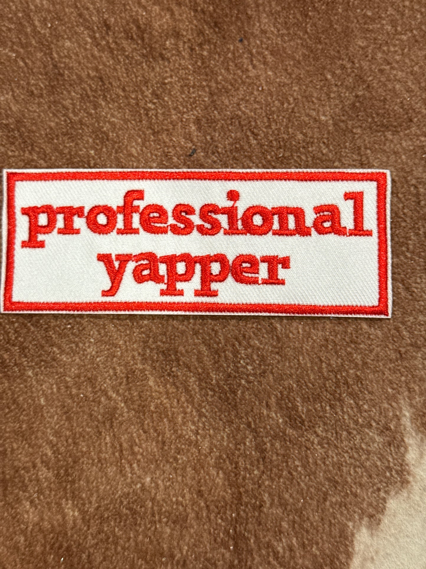 Professional Yapper Iron on Patch