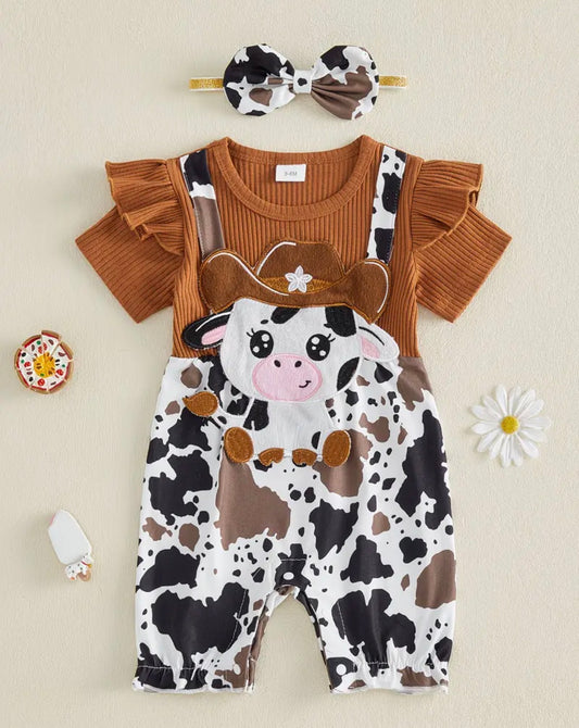 Little Ranch Hand Baby Romper