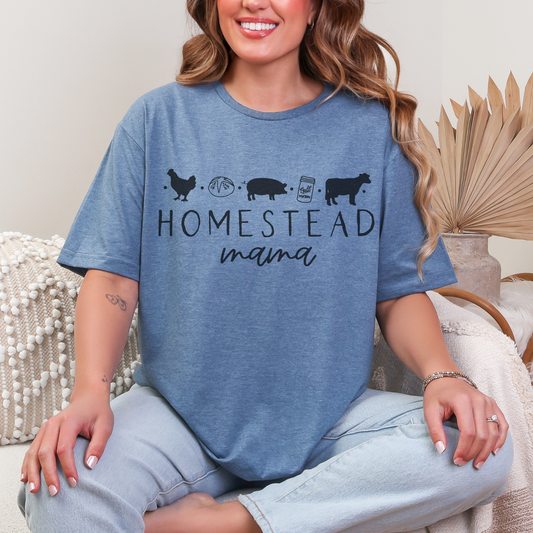 Homestead Mama Retro T-shirt