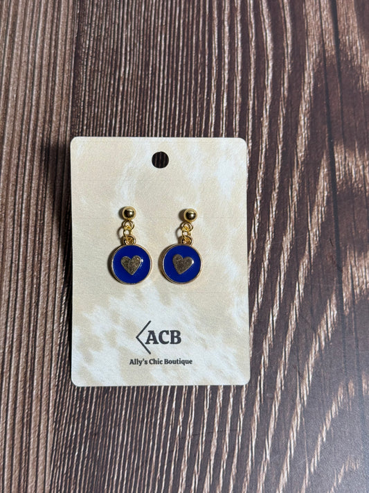 Round Heart Earrings