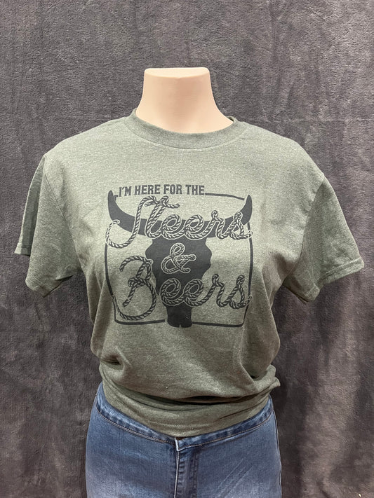 I’m Here for the Steers and Beers T-shirt