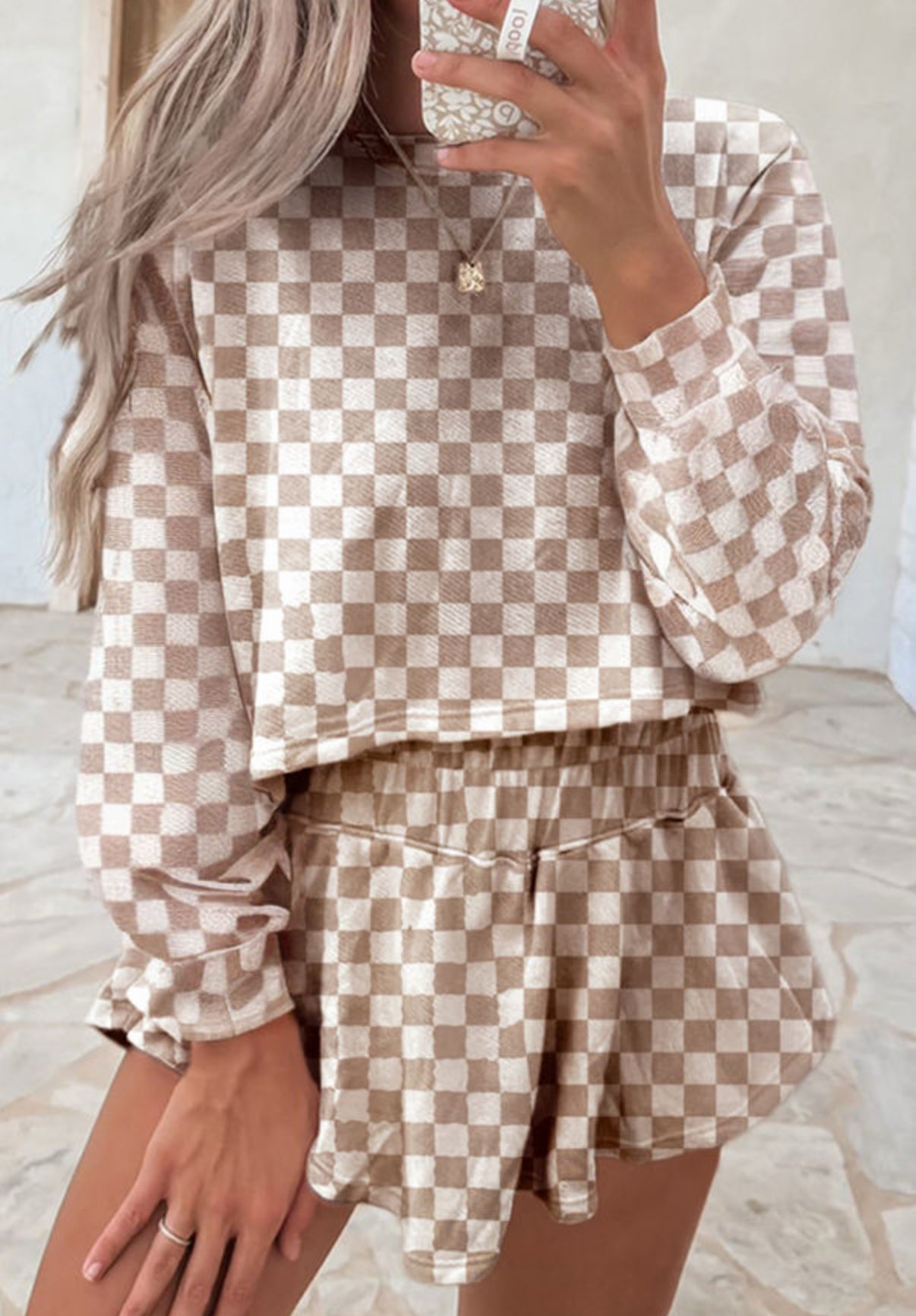 Checkered 2 Piece Set