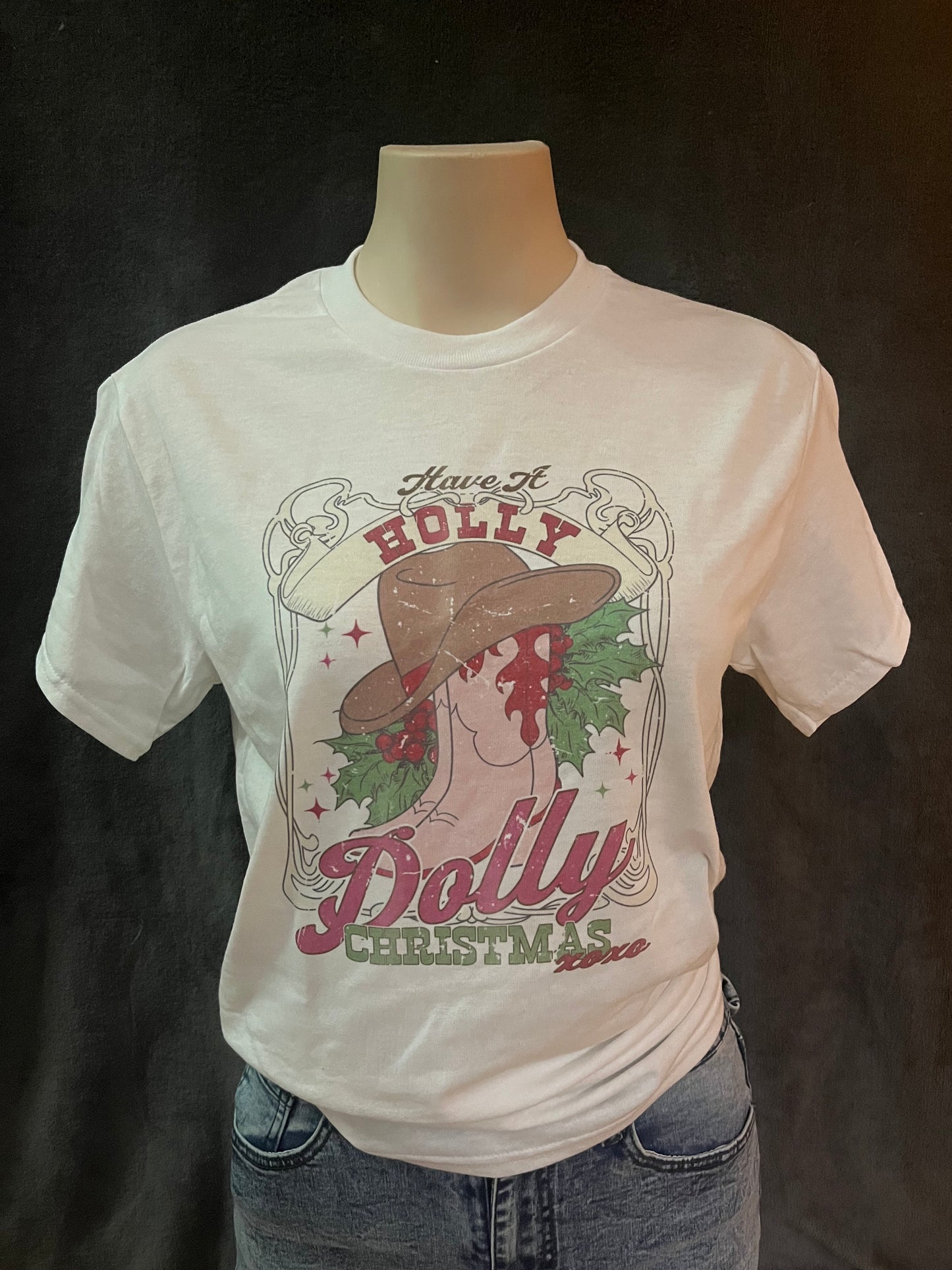 Have a Holly Dolly Christmas Graphic T-shirt