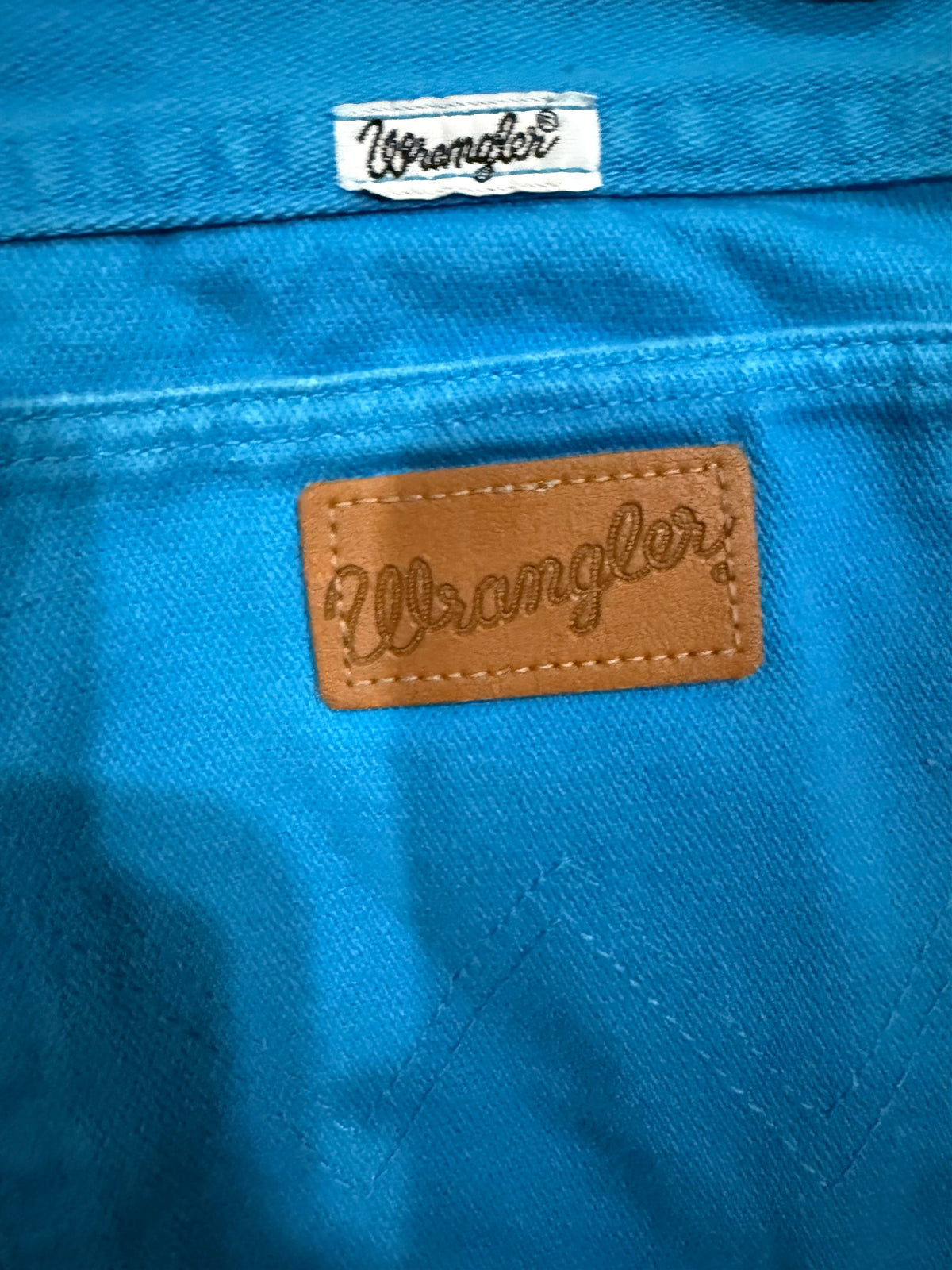 Wrangler Made in USA Bright Blue Western Jeans