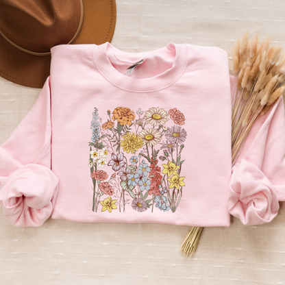 Spring Wildflowers Crewneck (Made to Order)