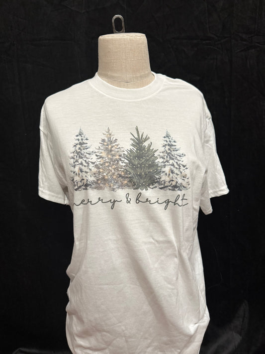 Merry & Bright Retro T-shirt