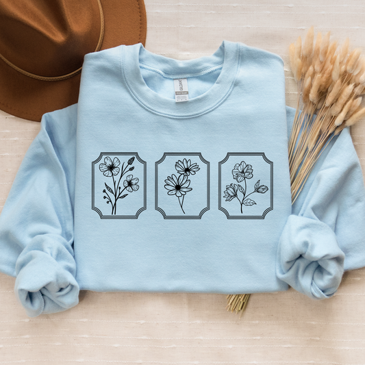 Framed Wildflowers Crewneck (Made to Order)