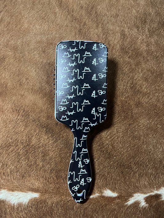 Cattle Brands Hair Brush