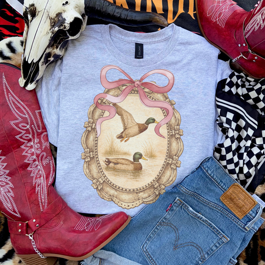 Prairie Marsh Mallard Retro T-shirt