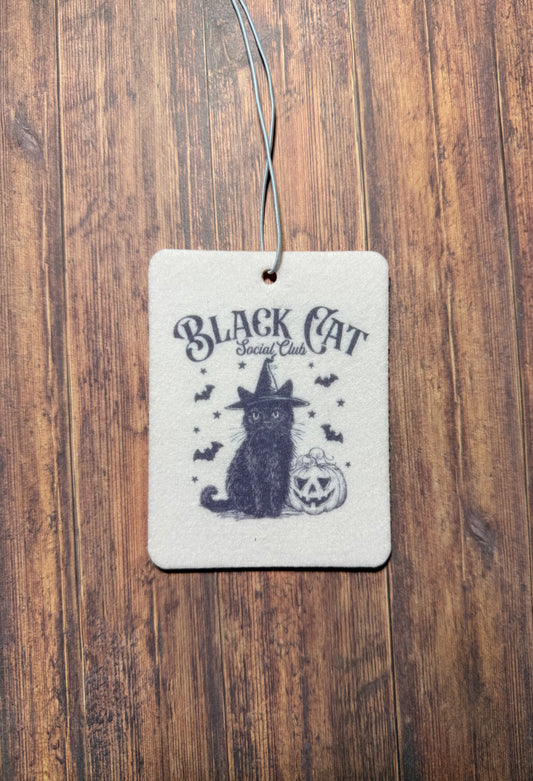 Black Cat Social Club Car Freshener
