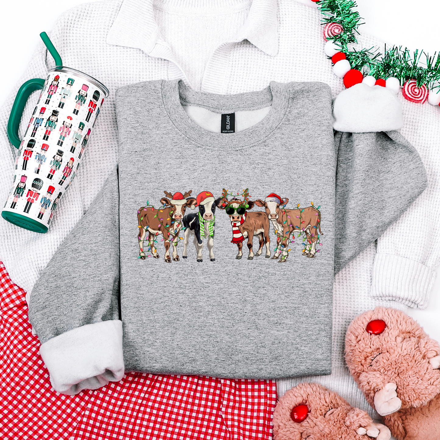 Christmas Cows Crewneck
