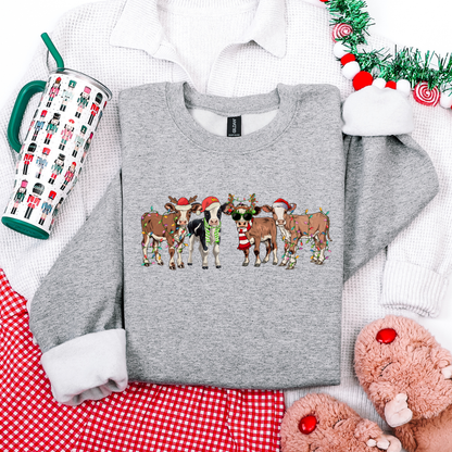 Christmas Cows Crewneck