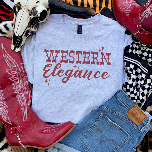 Western Elegance Retro T-shirt