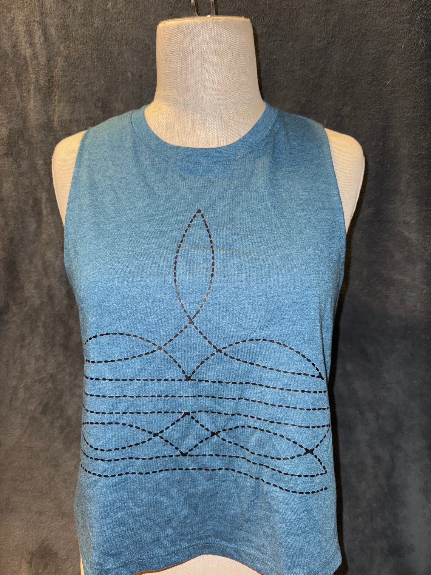 Boot Stitch Graphic Tank