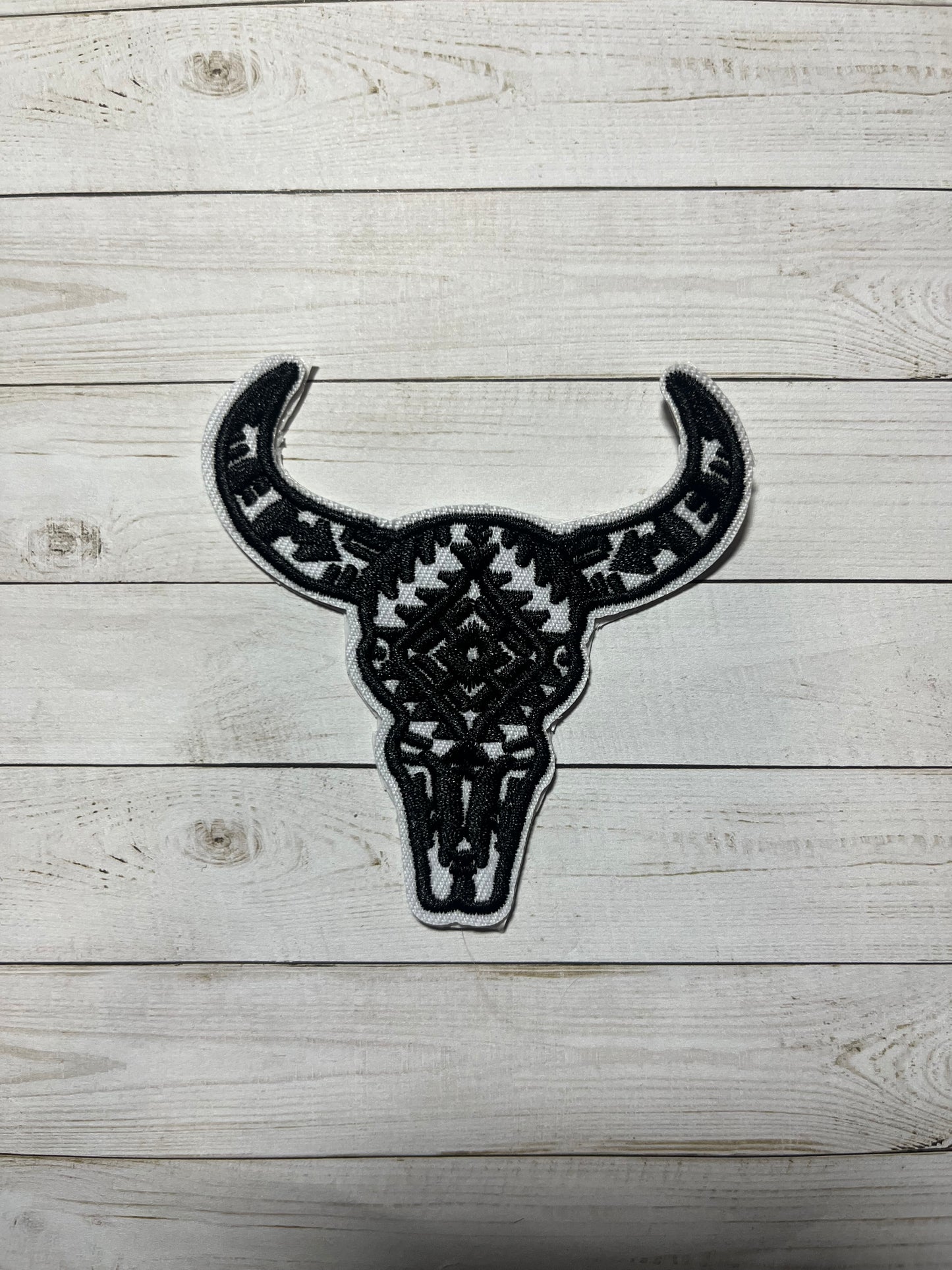 Aztec Bull Skull Patch