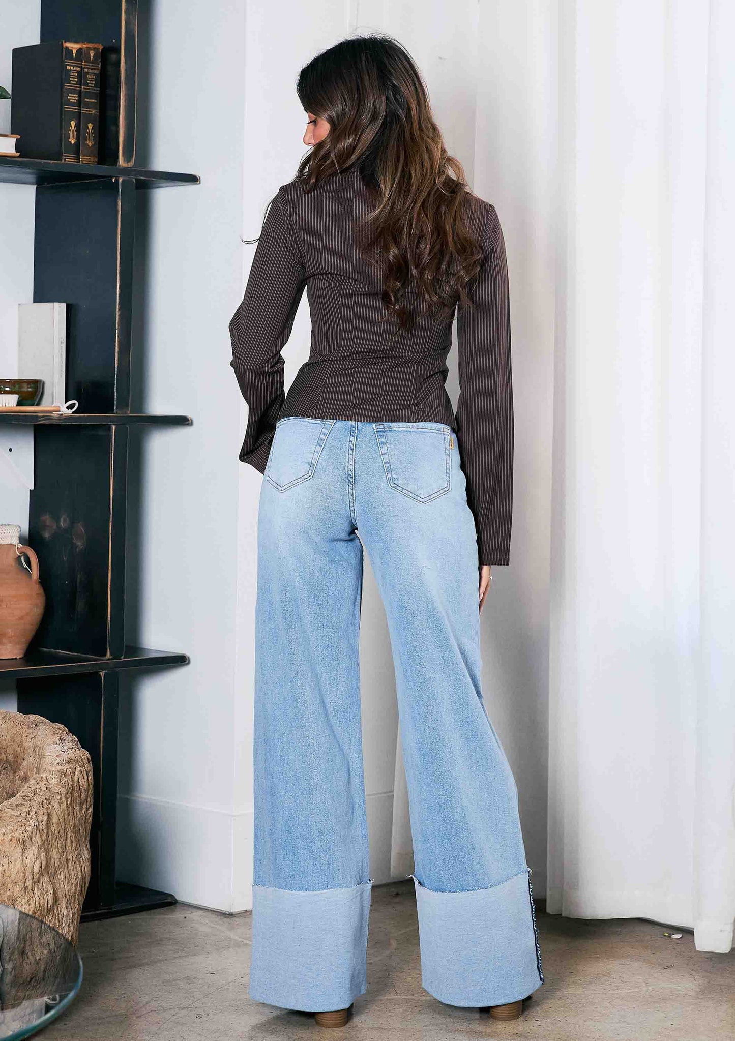 WIDE LEG Jeans - Rigid with Comfort Stretch
