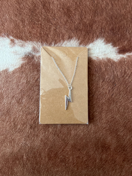 Silver Lightning Necklace