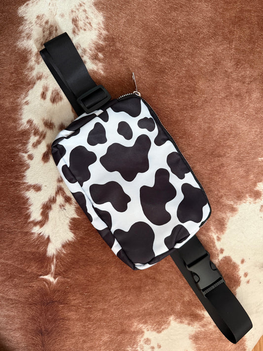 Cow Print Belt Bag