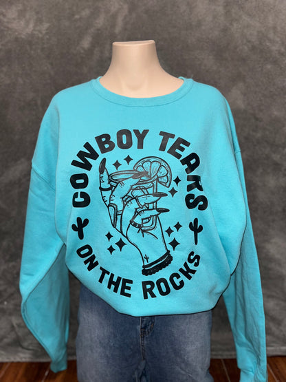 Cowboy Tears on the Rocks Crewneck