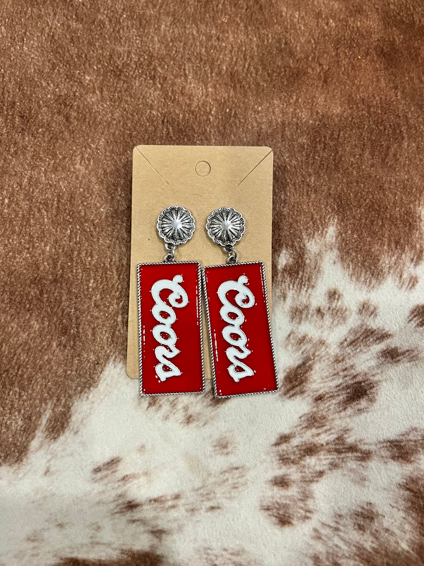 Red Coors Earrings