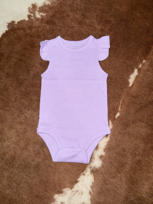 Frilly Sleeve Baby Onesie