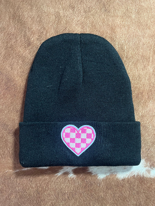 Checkered Heart Toque