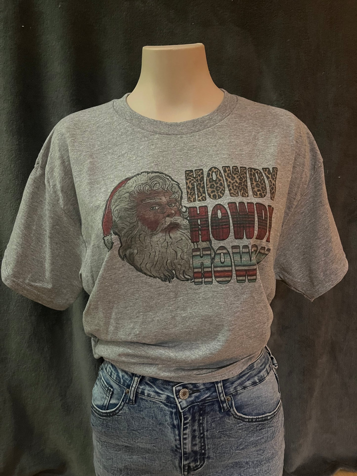 Howdy Howdy Howdy Santa Graphic T-shirt