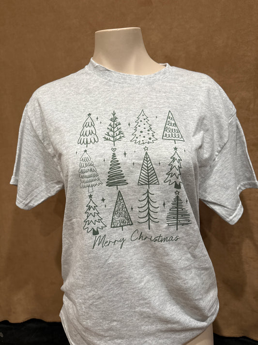 Christmas Trees Retro T-shirt