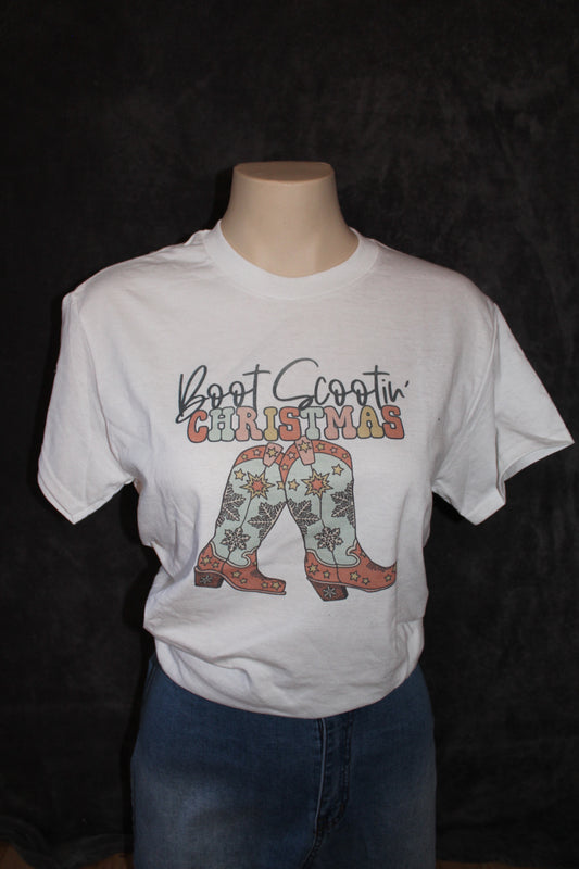 Boot Scootin’ Christmas T-shirt