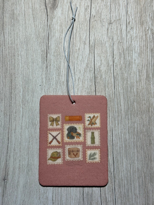 Hunting Stamps Car Freshener