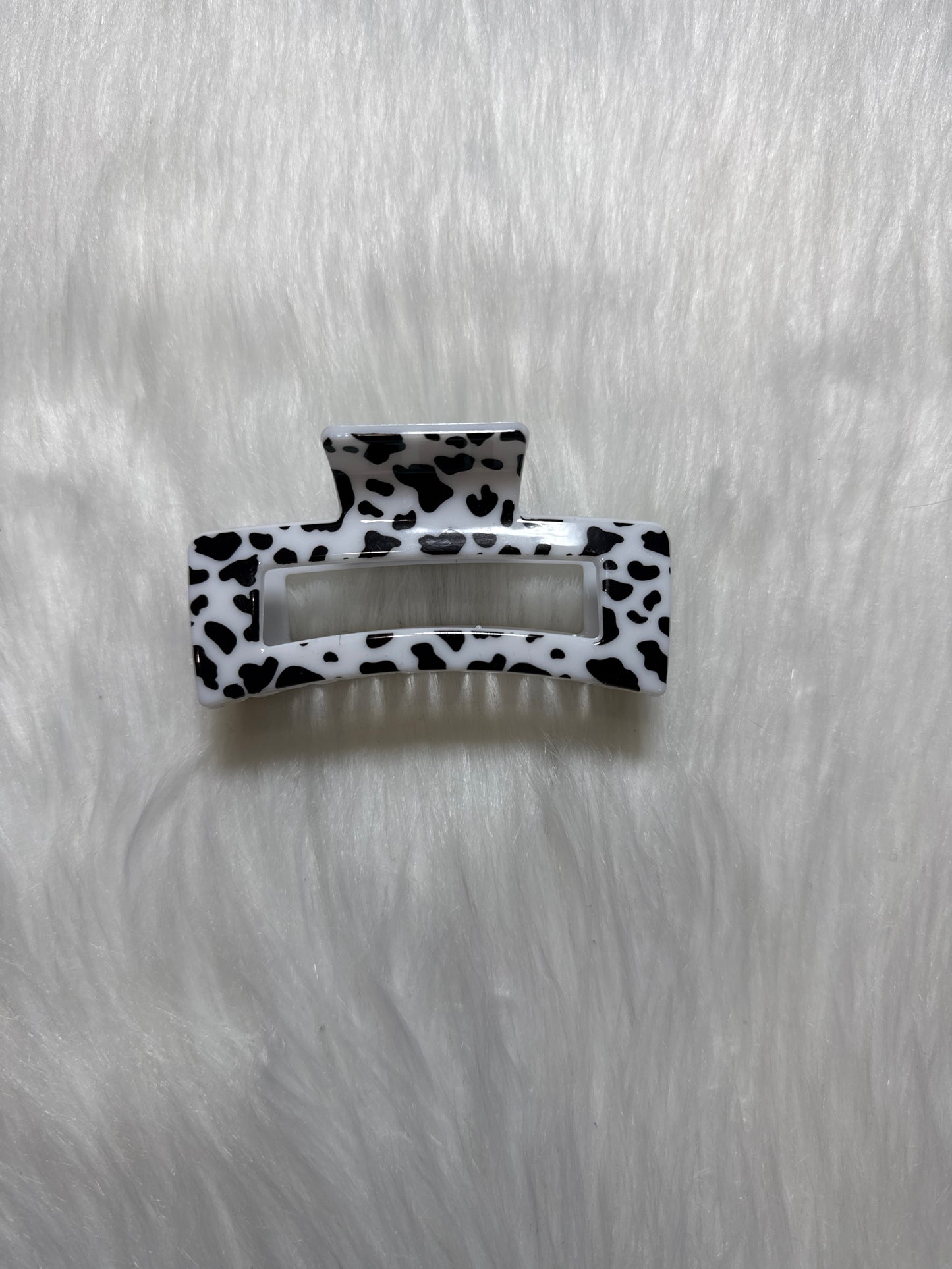 Cow Print Claw Clip