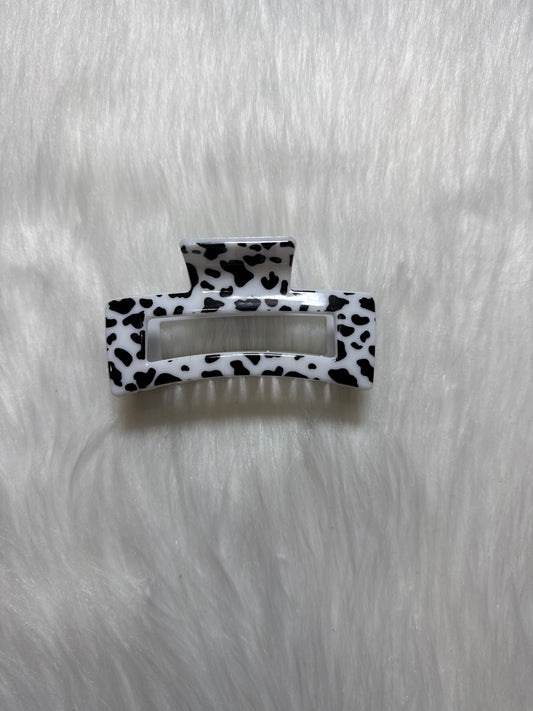 Cow Print Claw Clip