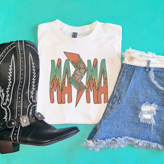 Fire Mama Retro T-shirt