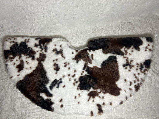 The Cowgirl Christmas Cow Print Tree Skirt