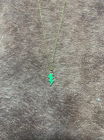 Coloured Lightning Necklace