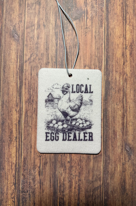 Local Egg Dealer Car Freshener