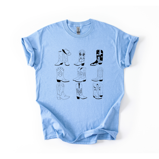 Cowboy Boots Retro T-shirt