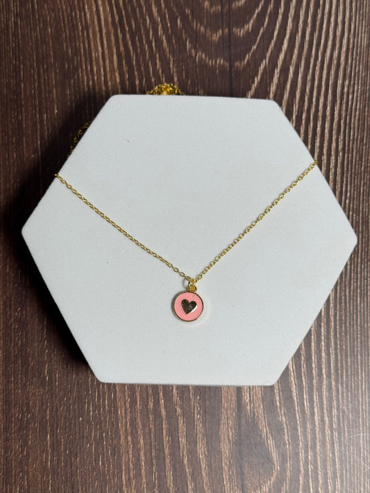 Round Heart Necklace